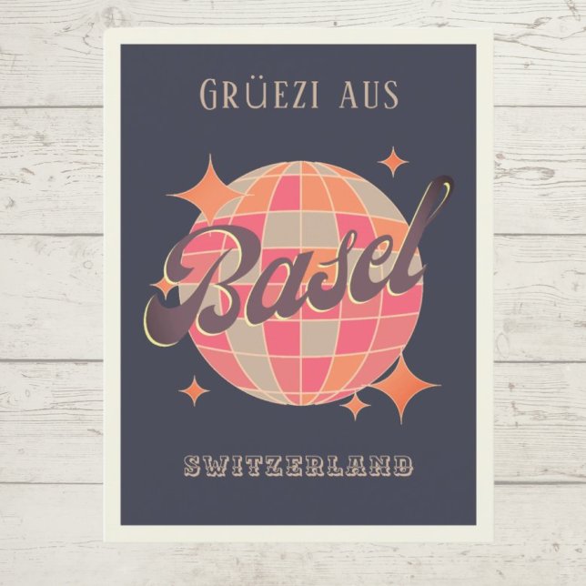 Postal Grüezi, ciudad de Basilea Suiza (Subido por el creador)