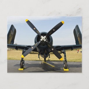 Postal Grumman F8F Bearcat Batero de la marina de guerra 