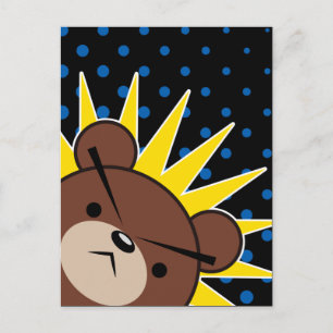 Postal Grumpy Bear Roar