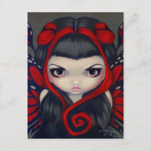 Postal "Grumpy Red Fairy"
