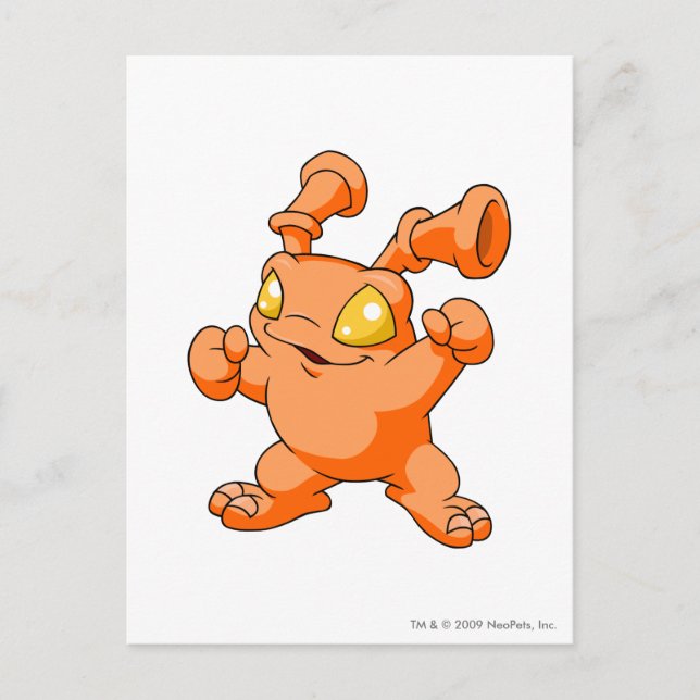 Postal Grundo Naranja (Anverso)