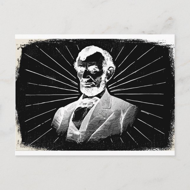 Postal grunge abraham lincoln (Anverso)