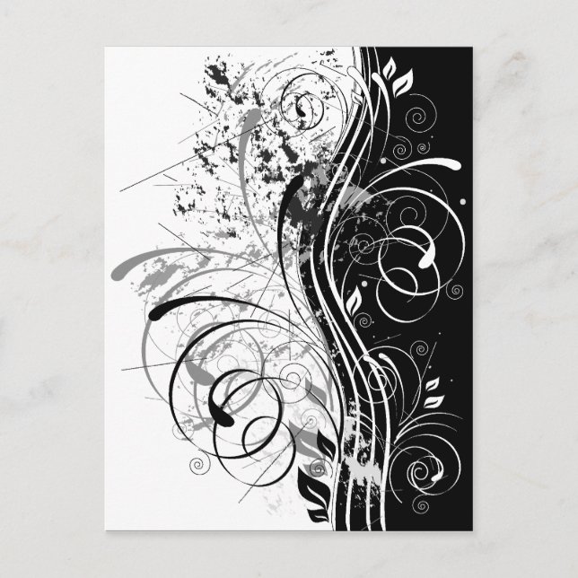 Postal Grunge BW (Anverso)