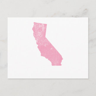 Postal Grunge de época rosa de California