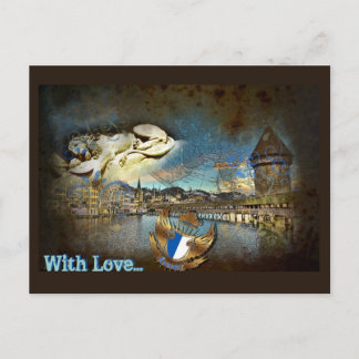 Postal Grunge Vintage LUZERN - Postcard