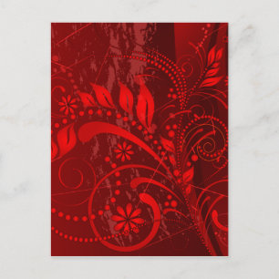 Postal grungo rojo