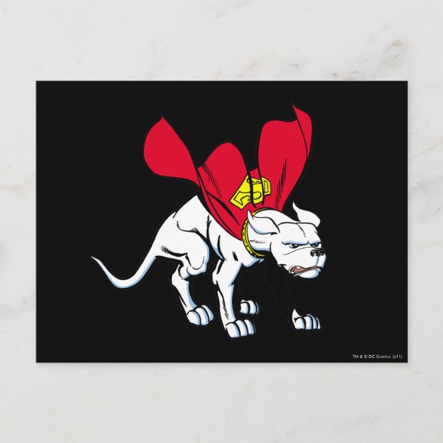 Postal Gruñidos de Krypto (Anverso)