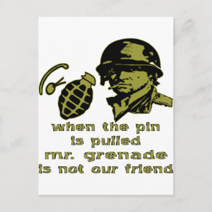 Postal Grunt Cuando El Pin Es Tirado Sr. Grenade