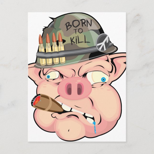 POSTAL GRUNT PIG (Anverso)