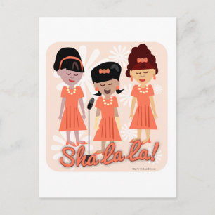 Postal Grupo Chica Sassy Sixties