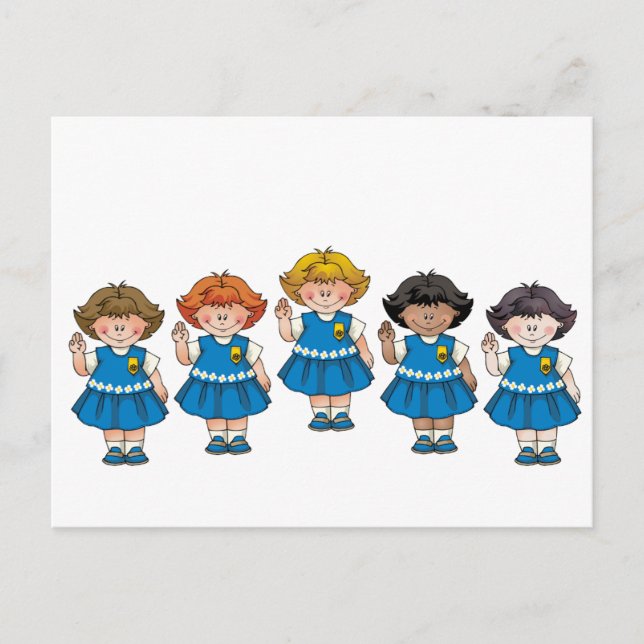 Postal Grupo Daisy (Anverso)