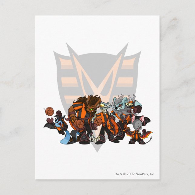 Postal Grupo de bosques embrujado por el equipo (Anverso)