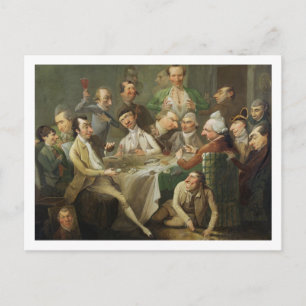 Postal Grupo de Caricatura, c.1776 (aceite sobre lienzo)