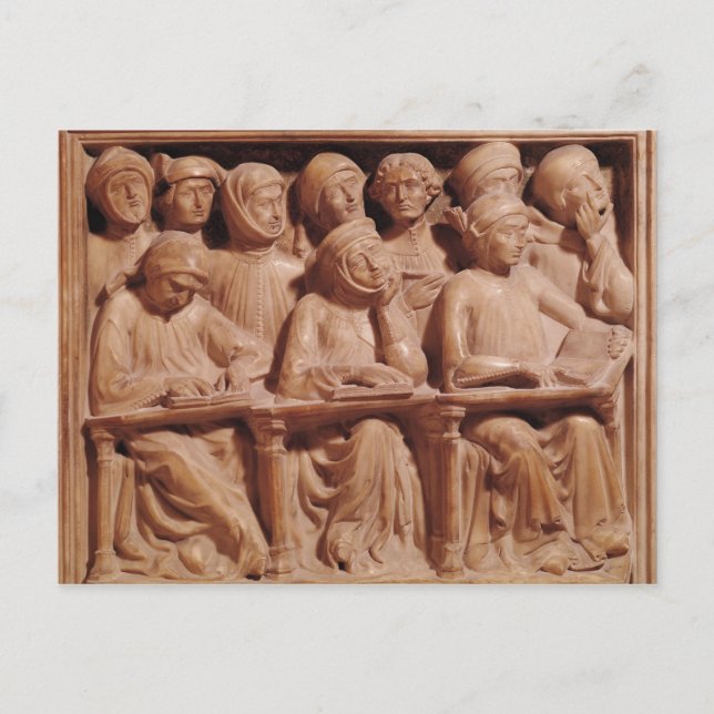 Postal Grupo de estudiantes de Bolonia (Anverso)