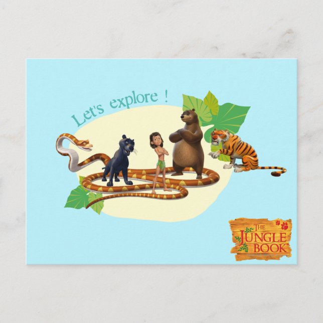 Postal Grupo de libros de selva 4 (Anverso)