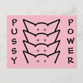 Postal Grupo de Mujeres de Resistencia Rosa de Gato Pussy