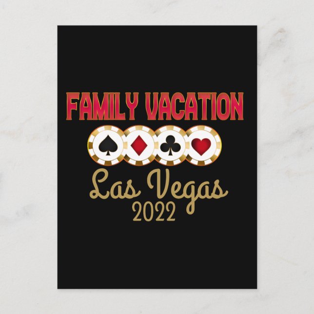 Postal Grupo de Vacaciones Familiares de Las Vegas (Anverso)