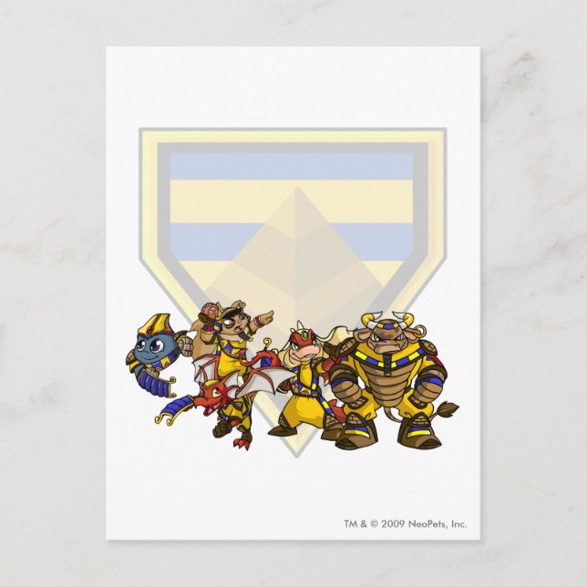 Postal Grupo Desértico Perdido por Equipo (Anverso)