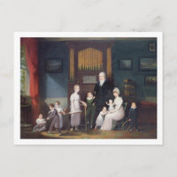 Grupo familiar en un interior, c.1800