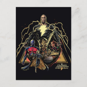 Postal Grupo Gráfico Triangular de Black Adam