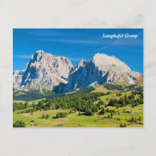 Postal Grupo Langkofel en Tirol del Sur (Italia)