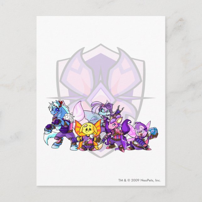 Postal Grupo Team Faerieland (Anverso)