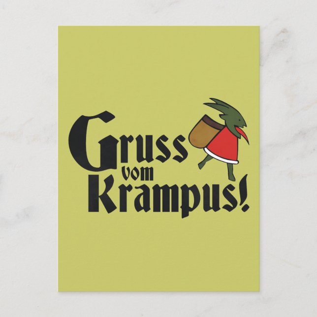 Postal Gruss Vom Krampus (Anverso)