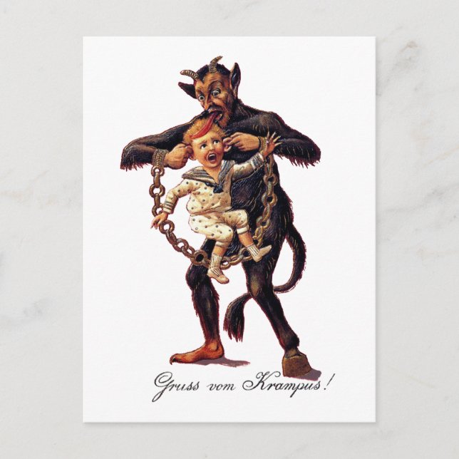 Postal Gruss vom (Saludos Desde) Krampus (Anverso)