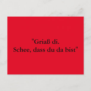 Postal Grußkarte aus Bayern
