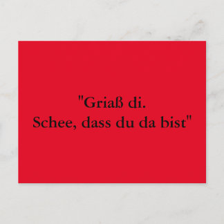 Postal Grußkarte aus Bayern