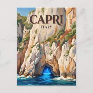 Postal Gruta Azul Capri Italia