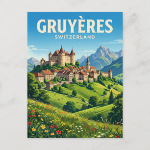 Postal Gruyères Suiza