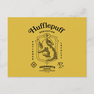 Postal GRYFFINDOR no, es HUFFLEPUFF PUFFLE... dedicación