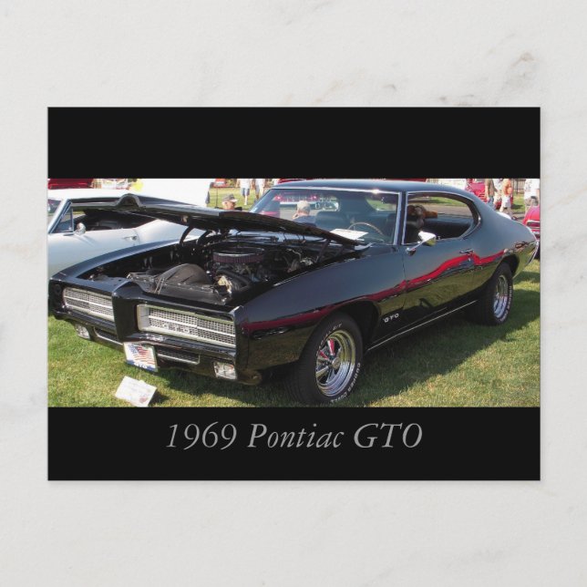 Postal GTO Pontíaco de 1969 (Anverso)