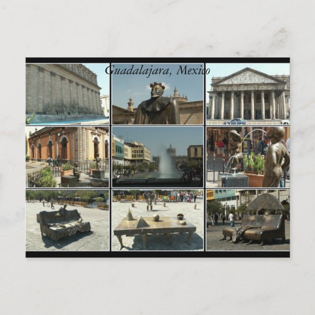 Postal Guadalajara, México (Anverso)