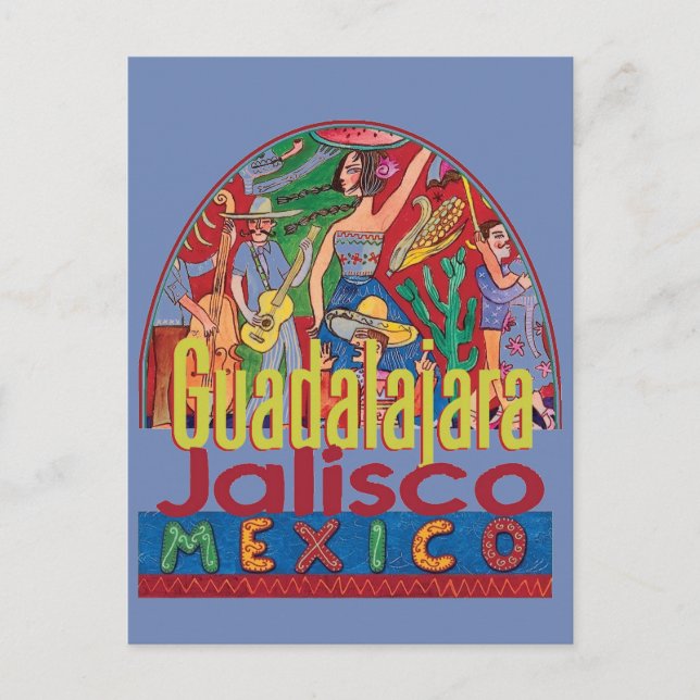 Postal GUADALAJARA México (Anverso)