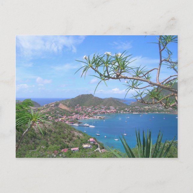 Postal Guadalupe - Vista de La Baie Des Saintes (Anverso)