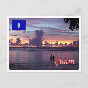 Postal Guam - Atardecer -