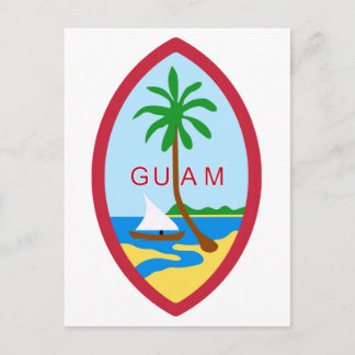 Postal GUAM - emblema/bandera/escudo de armas/símbolo