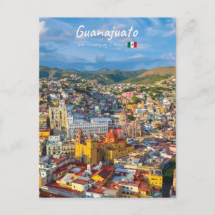 Postal Guanajuato, México - Paisaje Urbano Colorido