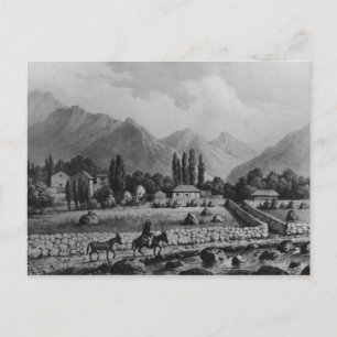 Postal Guanta, de Historia de Chile, 1854