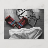 Guantes de boxeo y entrenamiento de gafas