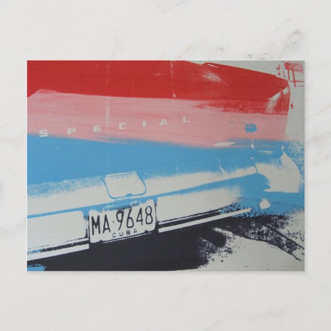 Postal Guardabarros multicolor (Anverso)