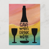 Guardar agua beber vino Botella negra Dos gafas