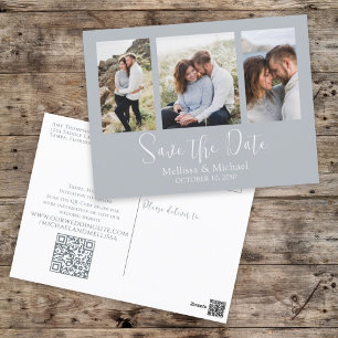 Postal Guardar el código QR de la foto del Boda azul turb