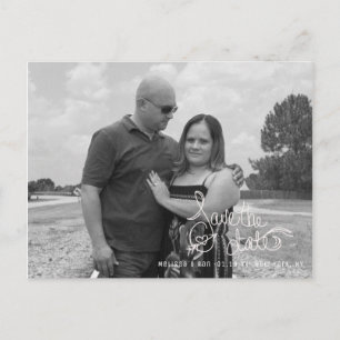 Postal Guardar el guión de la flecha del corazón de fecha