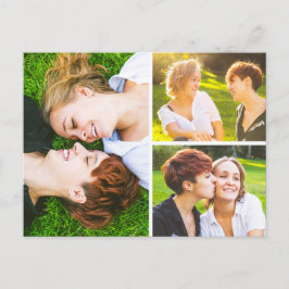 Postal Guardar la fecha acuarela Flores silvestres 3-Phot