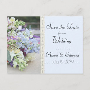 Postal Guardar la fecha - Bonito Floral