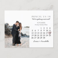 Guardar la fecha calendario Rosa Corazón noviembre