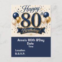 Guardar la fecha para los 80 cumpleaños